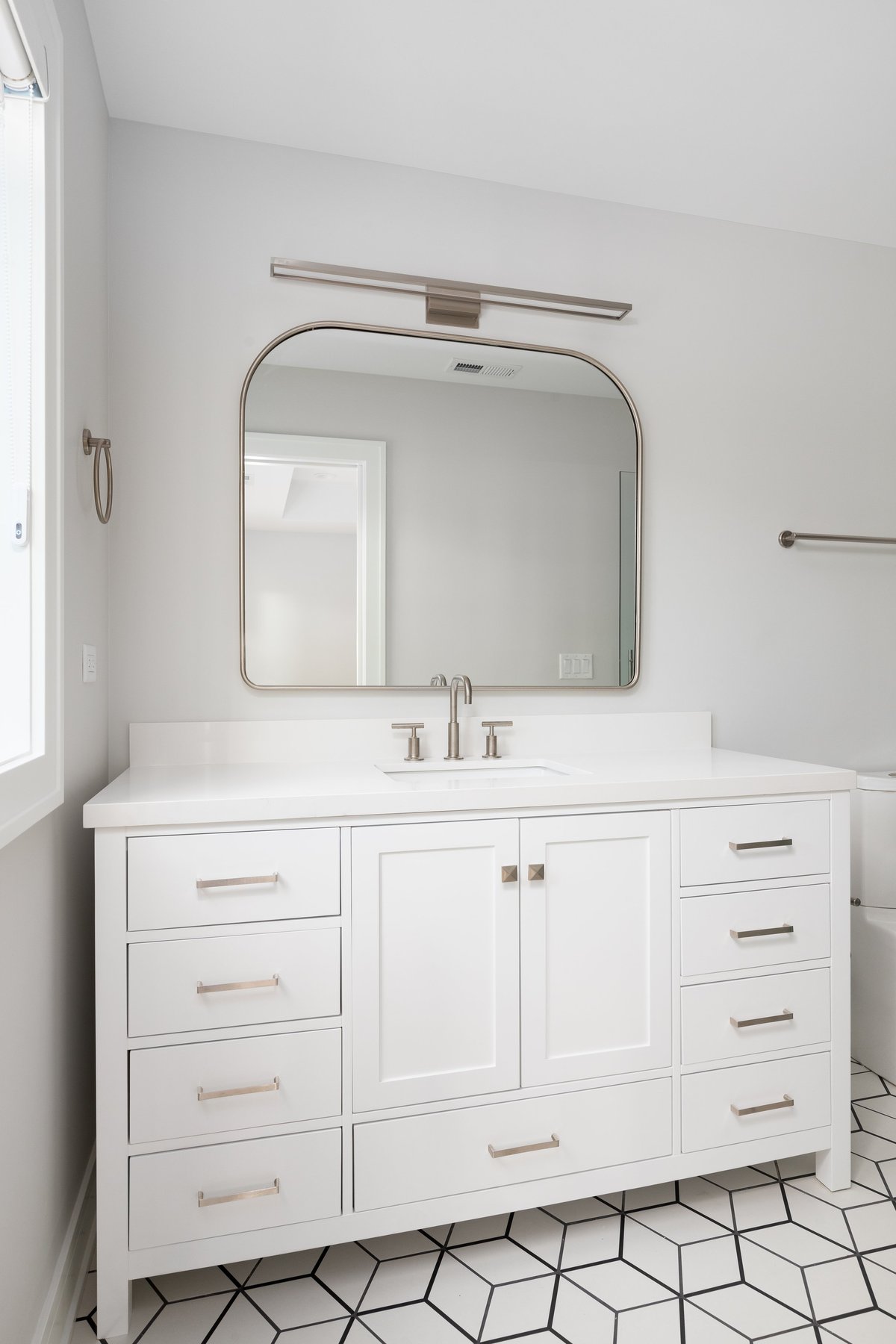 Bathroom vanity installation